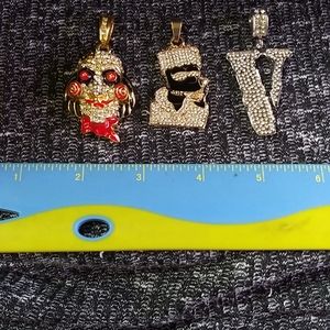 Crystal Bling Character Pendants